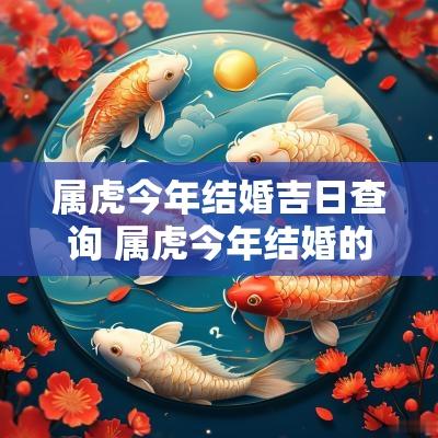 属虎今年结婚吉日查询 属虎今年结婚的最佳日子