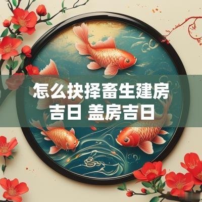 怎么抉择畜生建房吉日 盖房吉日