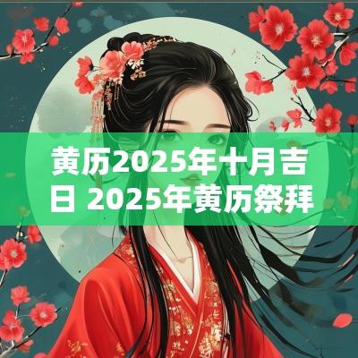 黄历2025年十月吉日 2025年黄历祭拜吉日