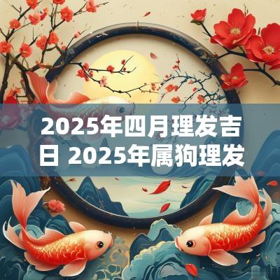 2025年四月理发吉日 2025年属狗理发吉日
