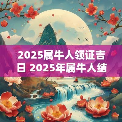 2025属牛人领证吉日 2025年属牛人结婚吉日