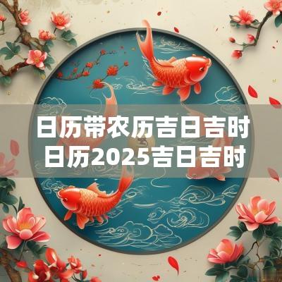 日历带农历吉日吉时 日历2025吉日吉时