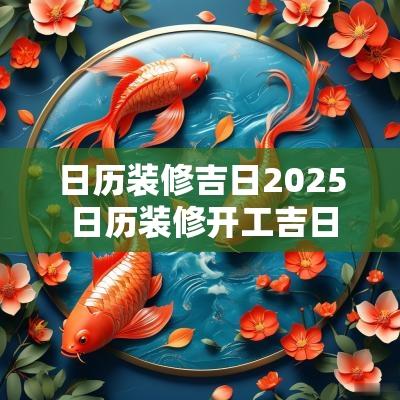 日历装修吉日2025 日历装修开工吉日2025