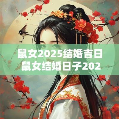 鼠女2025结婚吉日 鼠女结婚日子2025