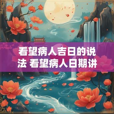 看望病人吉日的说法 看望病人日期讲究