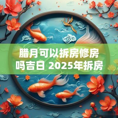 腊月可以拆房修房吗吉日 2025年拆房修房吉日