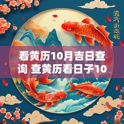 看黄历10月吉日查询 查黄历看日子10月份哪天好日子