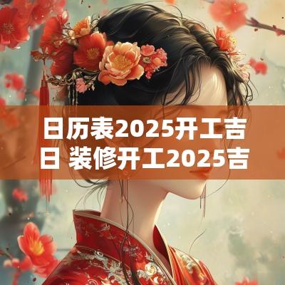 日历表2025开工吉日 装修开工2025吉日查询