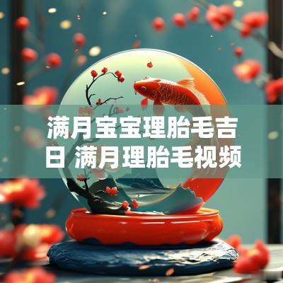 满月宝宝理胎毛吉日 满月理胎毛视频教程