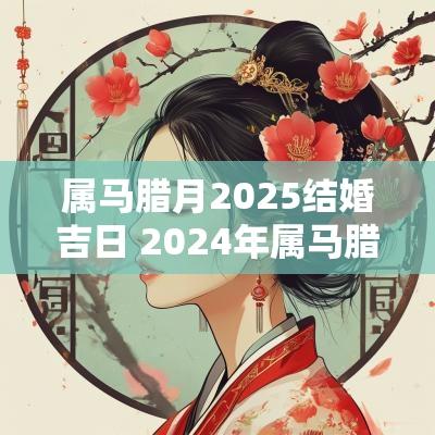 属马腊月2025结婚吉日 2025年属马腊月结婚的好日子