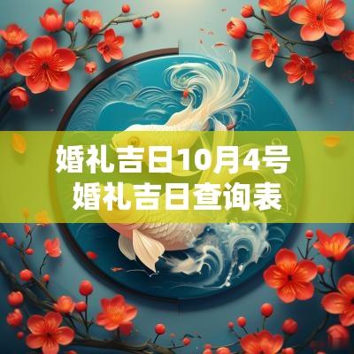 婚礼吉日10月4号 婚礼吉日查询表