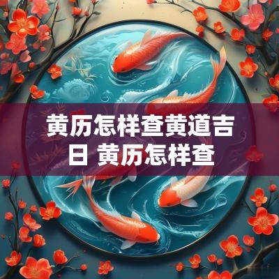 黄历怎样查黄道吉日 黄历怎样查