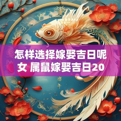 怎样选择嫁娶吉日呢女 属鼠嫁娶吉日2025