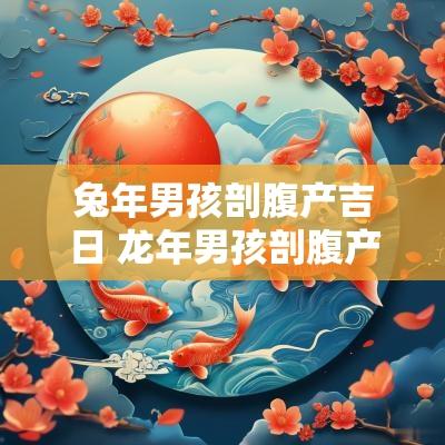 蛇年男孩剖腹产吉日 蛇年男孩剖腹产吉日