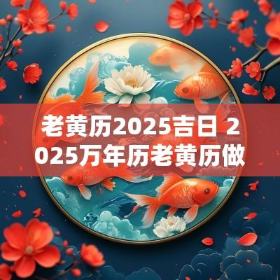 老黄历2025吉日 2025万年历老黄历做寿吉日