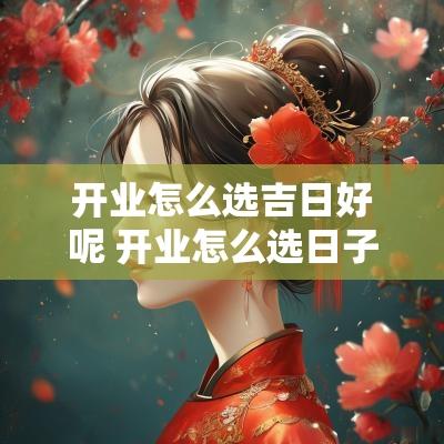 开业怎么选吉日好呢 开业怎么选日子