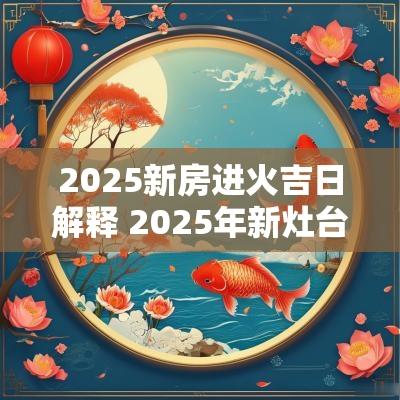 2025新房进火吉日解释 2025年新灶台进火吉日