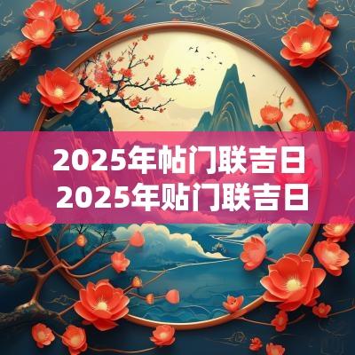 2025年帖门联吉日 2025年贴门联吉日