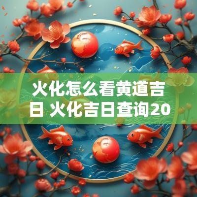 火化怎么看黄道吉日 火化吉日查询2025年