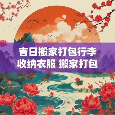 吉日搬家打包行李收纳衣服 搬家打包行李整理