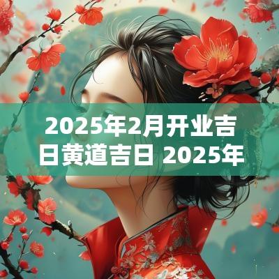 2025年2月开业吉日黄道吉日 2025年属马人开业吉日