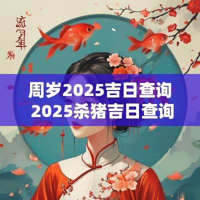 周岁2025吉日查询 2025杀猪吉日查询