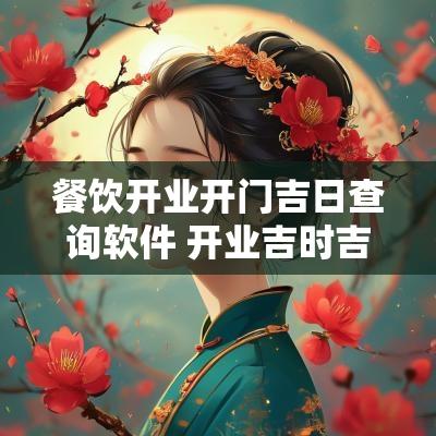 餐饮开业开门吉日查询软件 开业吉时吉日查询