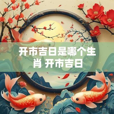 开市吉日是哪个生肖 开市吉日