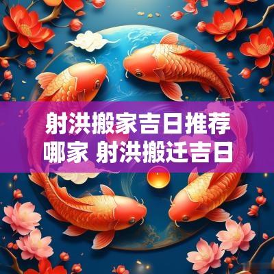 射洪搬家吉日推荐哪家 射洪搬迁吉日查询表