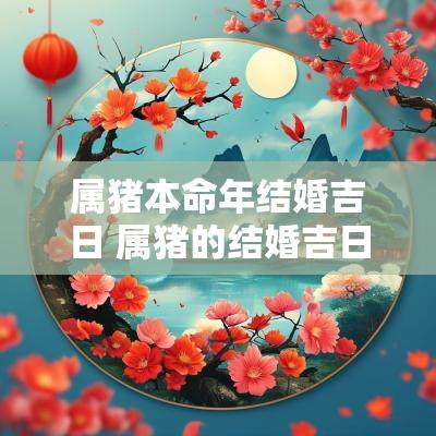 属猪本命年结婚吉日 属猪的结婚吉日2025年