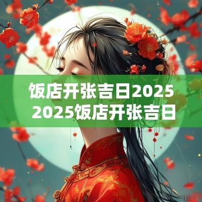 饭店开张吉日2025 2025饭店开张吉日查询
