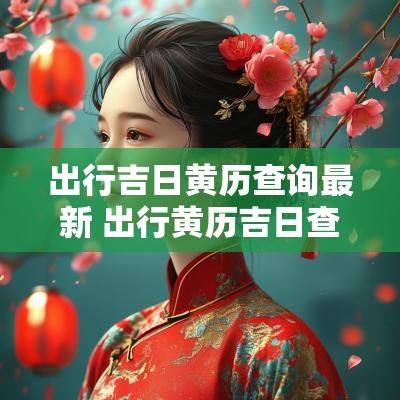 出行吉日黄历查询最新 出行黄历吉日查询2026