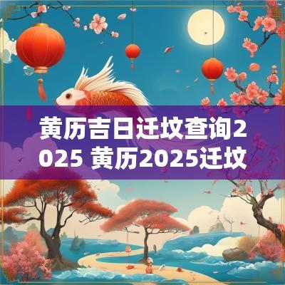 黄历吉日迁坟查询2025 黄历2025迁坟吉日查询