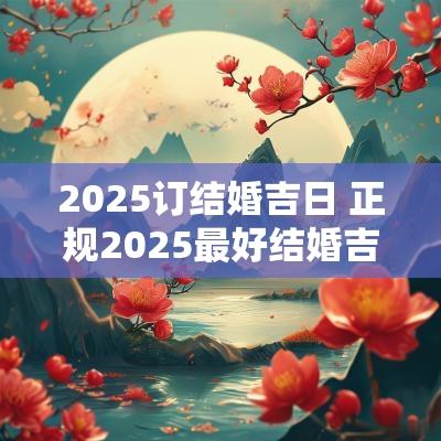 2025订结婚吉日 正规2025最好结婚吉日
