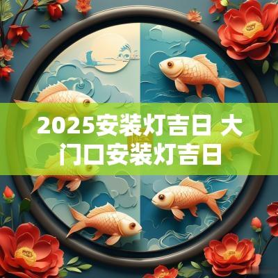 2025安装灯吉日 大门口安装灯吉日