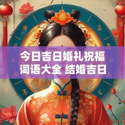 今日吉日婚礼祝福词语大全 结婚吉日祝福语简短精辟