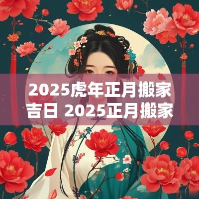 2025蛇年正月搬家吉日 2025正月搬家吉日