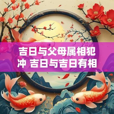 吉日与父母属相犯冲 吉日与吉日有相克吗