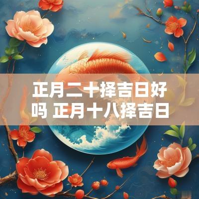 正月二十择吉日好吗 正月十八择吉日好吗