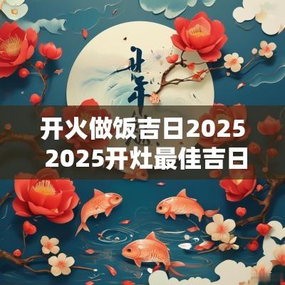 开火做饭吉日2025 2025开灶最佳吉日