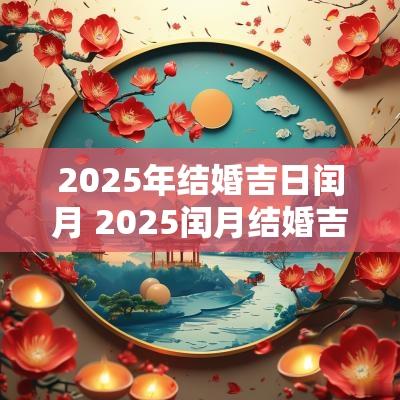 2025年结婚吉日闰月 2025闰月结婚吉日表