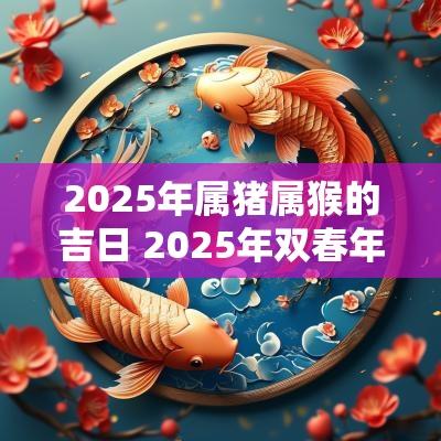 2025年属猪属猴的吉日 2025年双春年属猪和属猴的