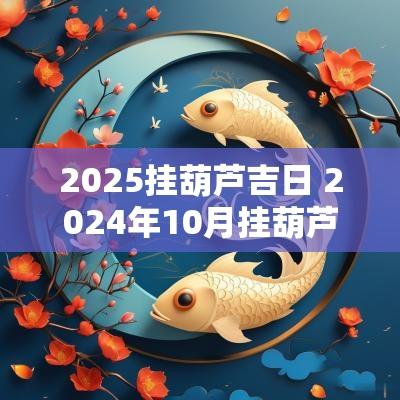 2025挂葫芦吉日 2025年10月挂葫芦的最佳时间