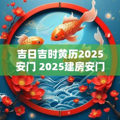 吉日吉时黄历2025安门 2025建房安门吉日查询