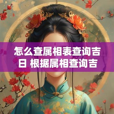 怎么查属相表查询吉日 根据属相查询吉日