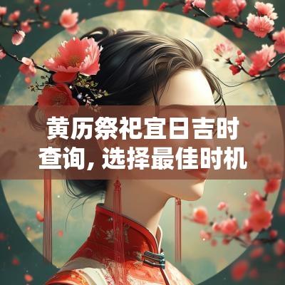 黄历祭祀宜日吉时查询, 选择最佳时机