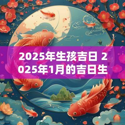 2025年生孩吉日 2025年1月的吉日生孩子