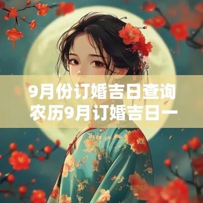 9月份订婚吉日查询 农历9月订婚吉日一览表