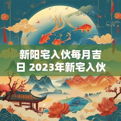 新阳宅入伙每月吉日 2025年新宅入伙吉日一览表