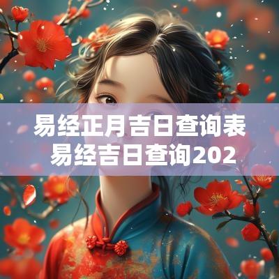 易经正月吉日查询表 易经吉日查询2025年